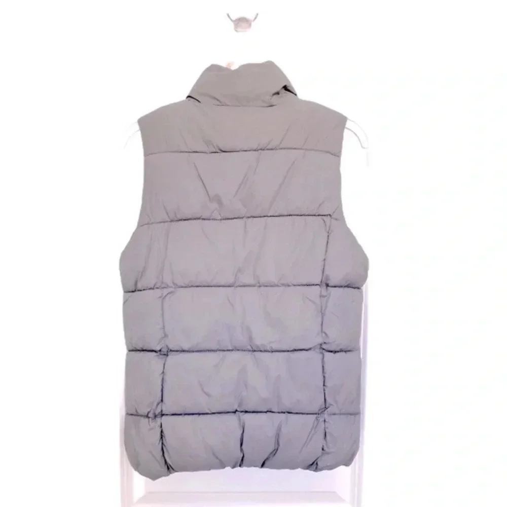 Old Navy Kids Frost-Free Water-Resistant Puffer Vest Dark Gray  Medium 8